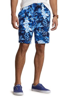 Polo Ralph Lauren Floral Stretch Terry Cloth Shorts in Jardin Floral/Navy
