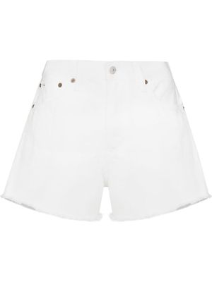 Polo Ralph Lauren frayed denim shorts - White