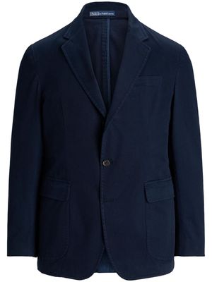 Polo Ralph Lauren garment-dyed single-breasted blazer - Blue