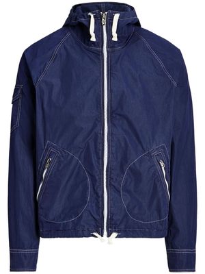 Polo Ralph Lauren garment-dyed twill hooded jacket - Blue