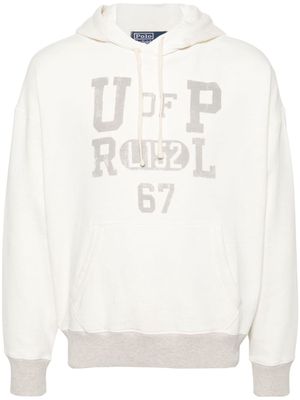 Polo Ralph Lauren graphic-print hoodie - Neutrals