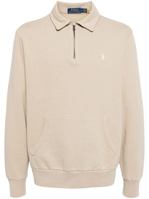 Polo Ralph Lauren half-zip cotton sweatshirt - Neutrals