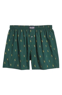 Polo Ralph Lauren Hanging Woven Cotton Boxers in Vintage Pine
