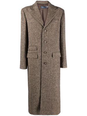 Polo Ralph Lauren herringbone wool trench coat - Brown