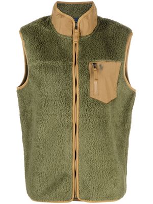 Polo Ralph Lauren high-neck zip-up vest - Green