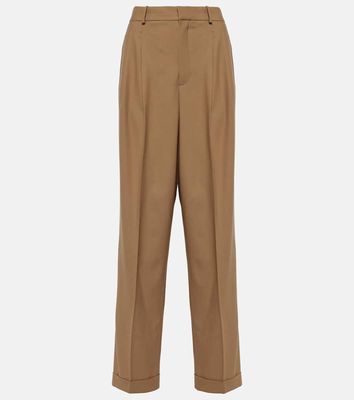 Polo Ralph Lauren High-rise wool-blend wide-leg pants