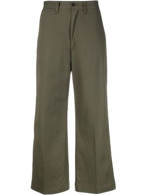 Polo Ralph Lauren high-waist cropped trousers - Green
