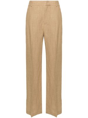Polo Ralph Lauren high-waist straight-leg trousers - Brown