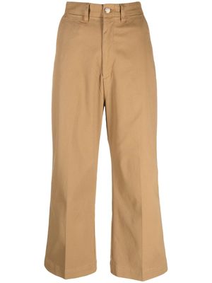 Polo Ralph Lauren high-waisted cropped trousers - Neutrals