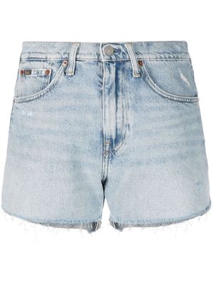 Polo Ralph Lauren high-waisted distressed denim shorts - Blue