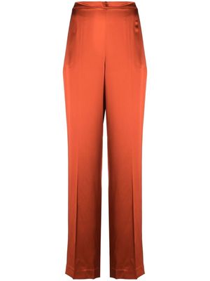 Polo Ralph Lauren high-waisted silk trousers - Orange