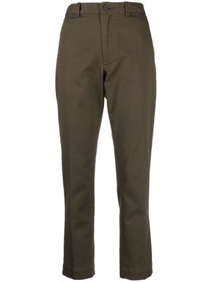 Polo Ralph Lauren high-waisted slim-fit trousers - Green