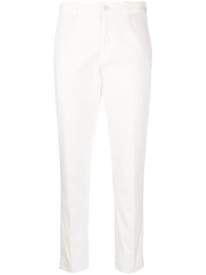 Polo Ralph Lauren high-waisted slim-fit trousers - White