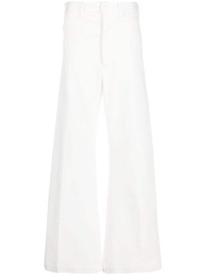 Polo Ralph Lauren high-waisted stretch-cotton palazzo pants - White