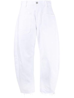 Polo Ralph Lauren high-waisted tapered-leg jeans - White