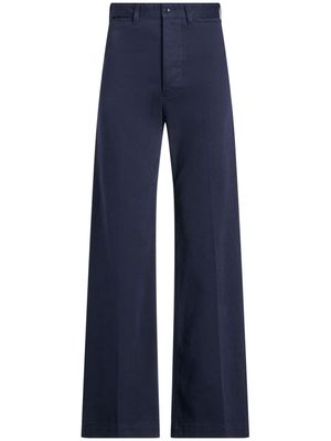 Polo Ralph Lauren high-waisted wide-leg trousers - Blue