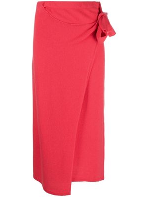 Polo Ralph Lauren high-waisted wrap midi skirt - Red