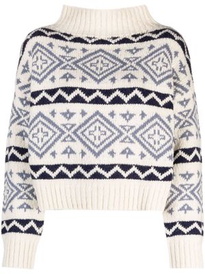 Polo Ralph Lauren intarsia-knit wool-blend jumper - Neutrals