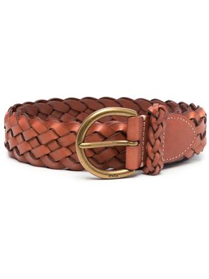 Polo Ralph Lauren interwoven-design buckle belt - Brown