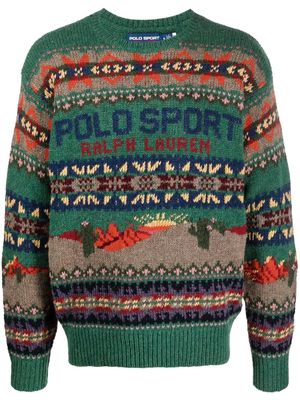 Polo Ralph Lauren Jacquard wool knitted sweater - Green