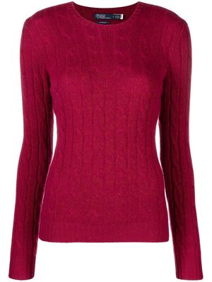 Polo Ralph Lauren Julianna cable-knit jumper - Purple