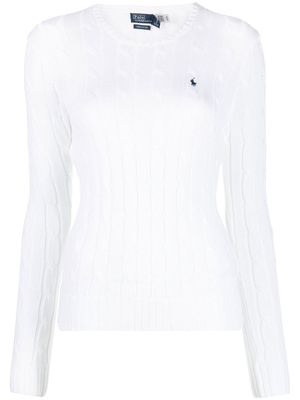 Polo Ralph Lauren Julianna cable-knit jumper - White