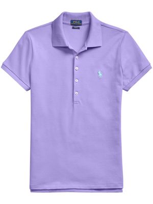 Polo Ralph Lauren Julie logo-embroidered polo shirt - Purple