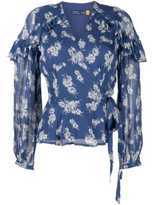 Polo Ralph Lauren Junia long sleeve blouse - Blue