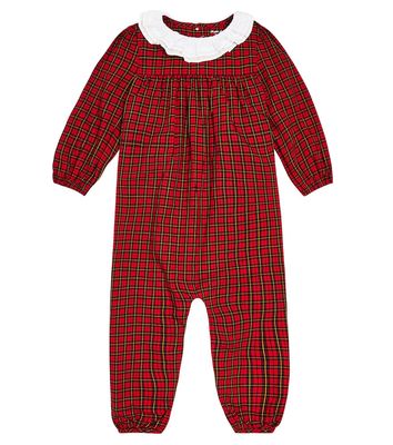 Polo Ralph Lauren Kids Baby checked cotton playsuit