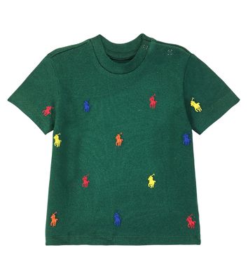 Polo Ralph Lauren Kids Baby embroidered cotton piqué T-shirt