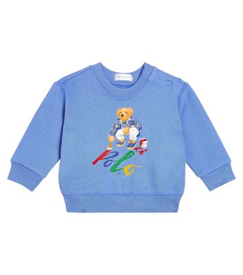 Polo Ralph Lauren Kids Baby Polo Bear cotton-blend sweatshirt