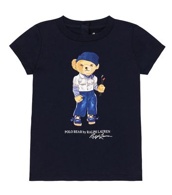 Polo Ralph Lauren Kids Baby Polo Bear cotton jersey T-shirt