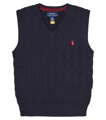Polo Ralph Lauren Kids Cable-knit cotton vest