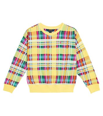 Polo Ralph Lauren Kids Checked cotton-blend sweater
