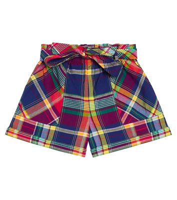 Polo Ralph Lauren Kids Checked cotton shorts