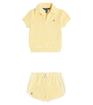 Polo Ralph Lauren Kids Cotton-blend polo shirt and shorts set