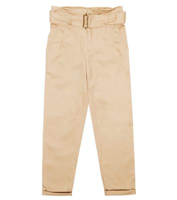 Polo Ralph Lauren Kids Cotton twill paperbag pants