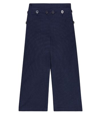 Polo Ralph Lauren Kids Cotton wide-leg pants
