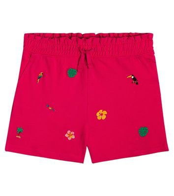 Polo Ralph Lauren Kids Embroidered cotton shorts