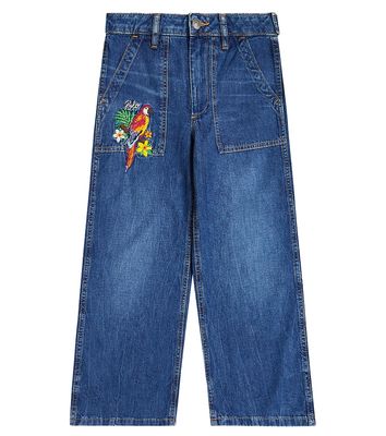 Polo Ralph Lauren Kids Embroidered denim jeans