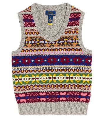 Polo Ralph Lauren Kids Fair Isle wool-blend vest