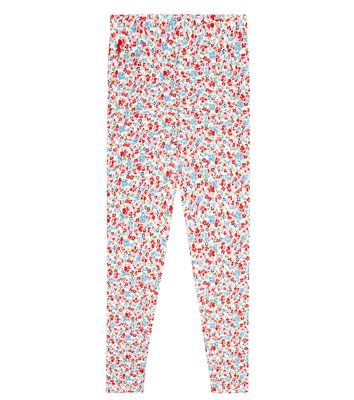 Polo Ralph Lauren Kids Floral cotton-blend leggings