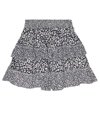 Polo Ralph Lauren Kids Floral cotton-blend skirt