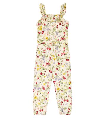 Polo Ralph Lauren Kids Floral cotton jumpsuit