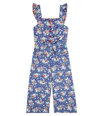 Polo Ralph Lauren Kids Floral-printed cotton jumpsuit