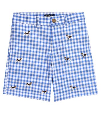 Polo Ralph Lauren Kids Gingham cotton twill shorts