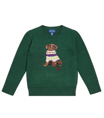 Polo Ralph Lauren Kids Intarsia knit cotton sweater