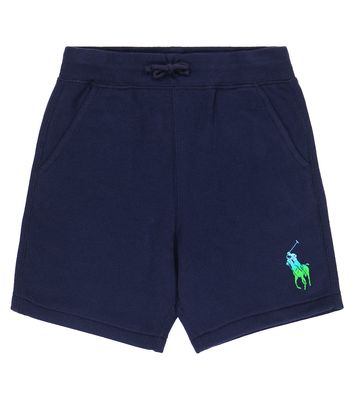 Polo Ralph Lauren Kids Logo cotton-blend fleece shorts