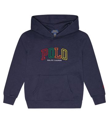Polo Ralph Lauren Kids Logo cotton-blend jersey hoodie