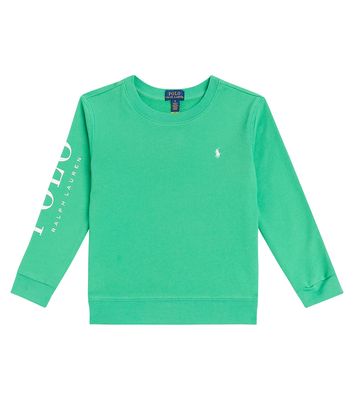 Polo Ralph Lauren Kids Logo cotton-blend jersey sweatshirt